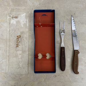 Teak Danish cuttery set by Desire in original box 1970s